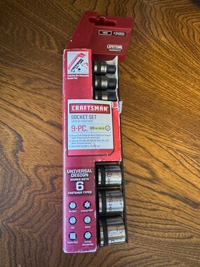 Craftsman Universal Design 9-Piece 3/8" Drive Socket Set